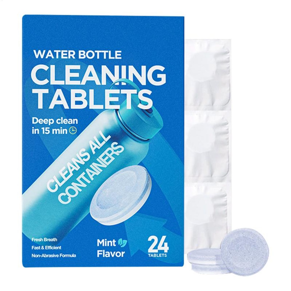 Effervescent Water Bottle Cleaning Tablets for Deep Descaling & Odor Removal