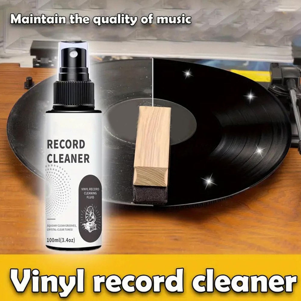 Premium Vinyl Record Cleaning Kit With Spray Solution Microfiber Cloth For Deep LP Care 1