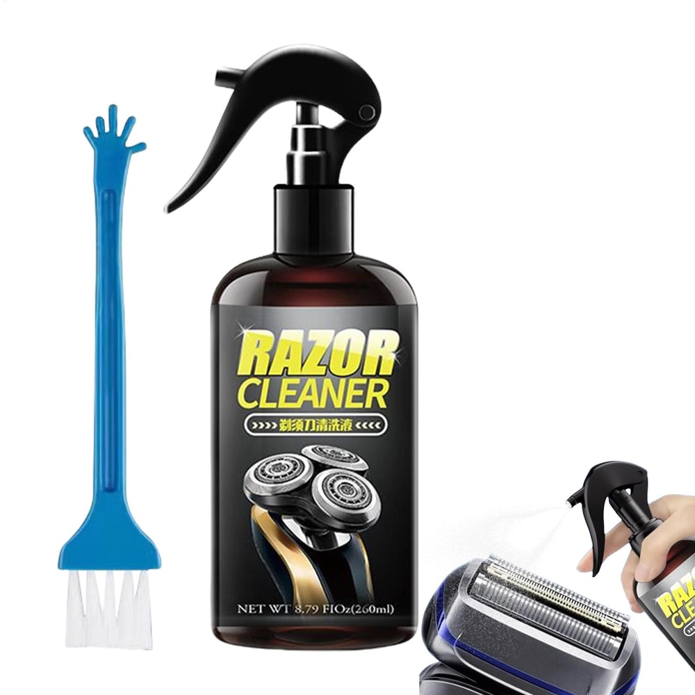 Electric Shaver Cleaning Spray Odorless Razor Cleaner & Rust Protection Solution