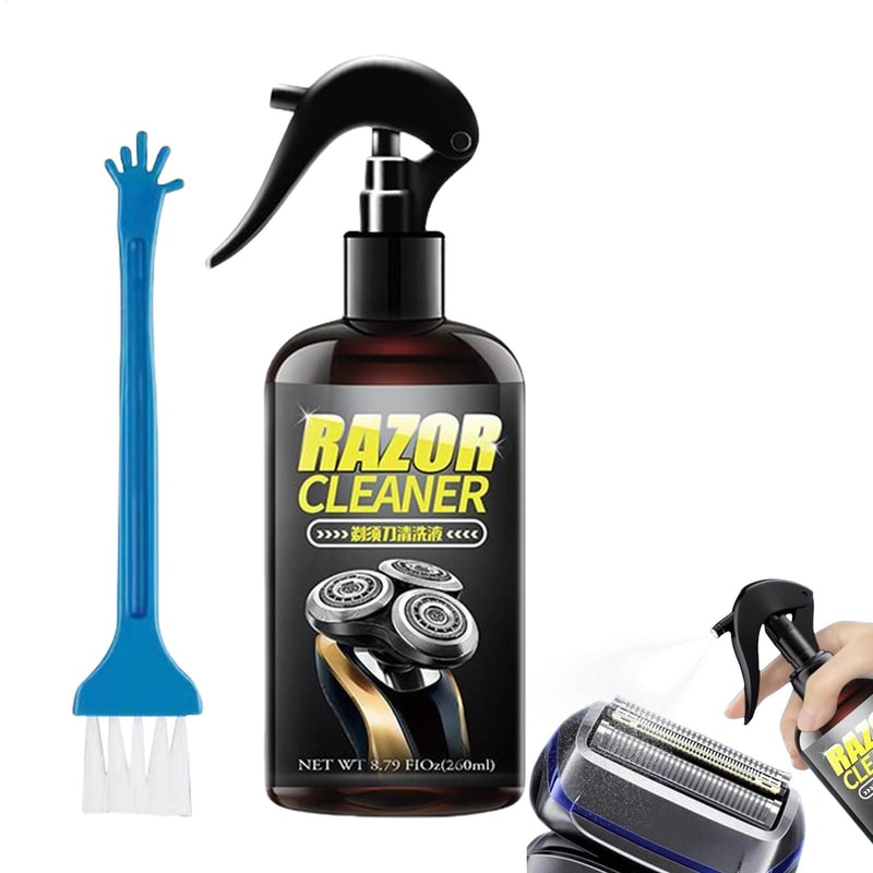 Electric Shaver Cleaning Spray Odorless Razor Cleaner & Rust Protection Solution