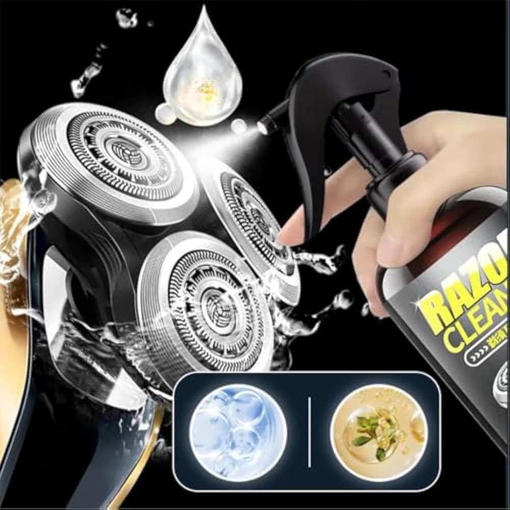 Electric Shaver Cleaning Spray Odorless Razor Cleaner & Rust Protection Solution