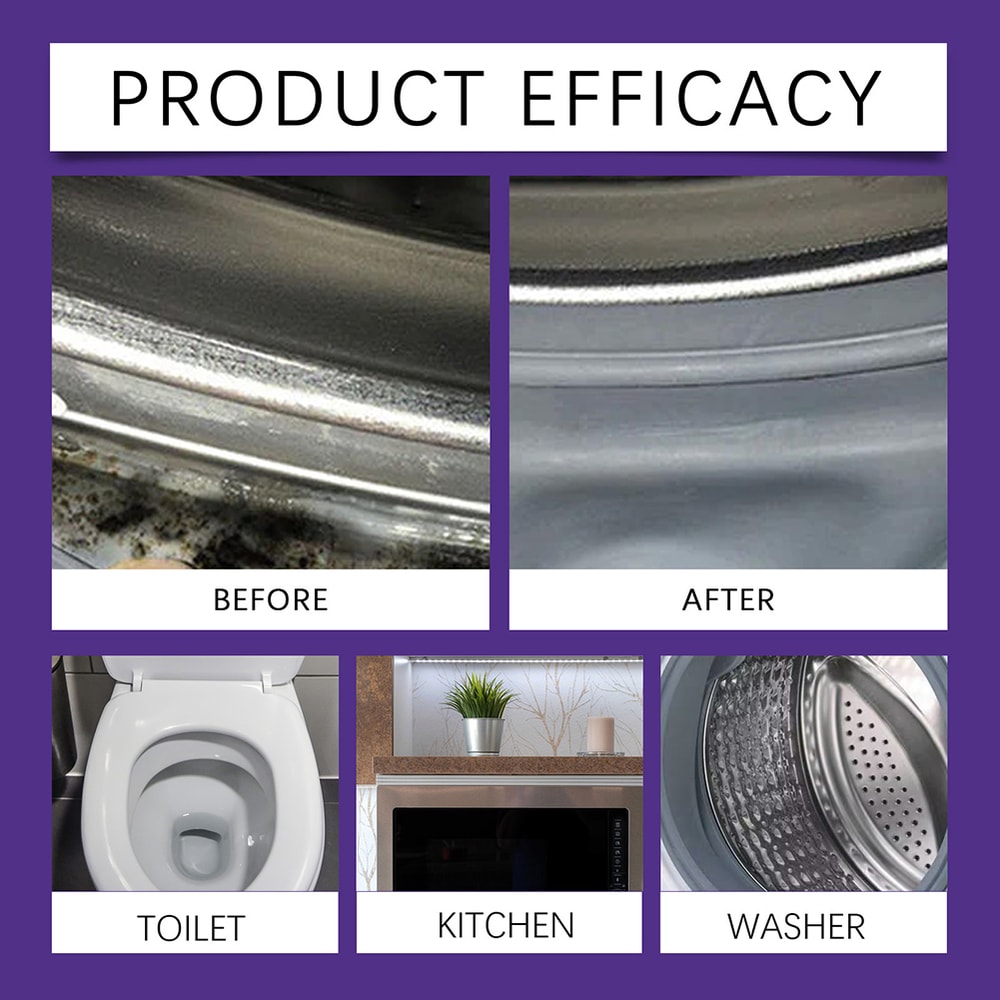 Fast Acting Mold Remover Gel for Tile Grout Deep Clean Bathroom & Kitchen Stain Cleaner