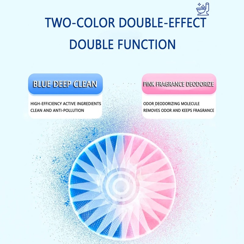 Automatic Toilet Cleaner Tablets Continuous Freshness Odor Control Tabs