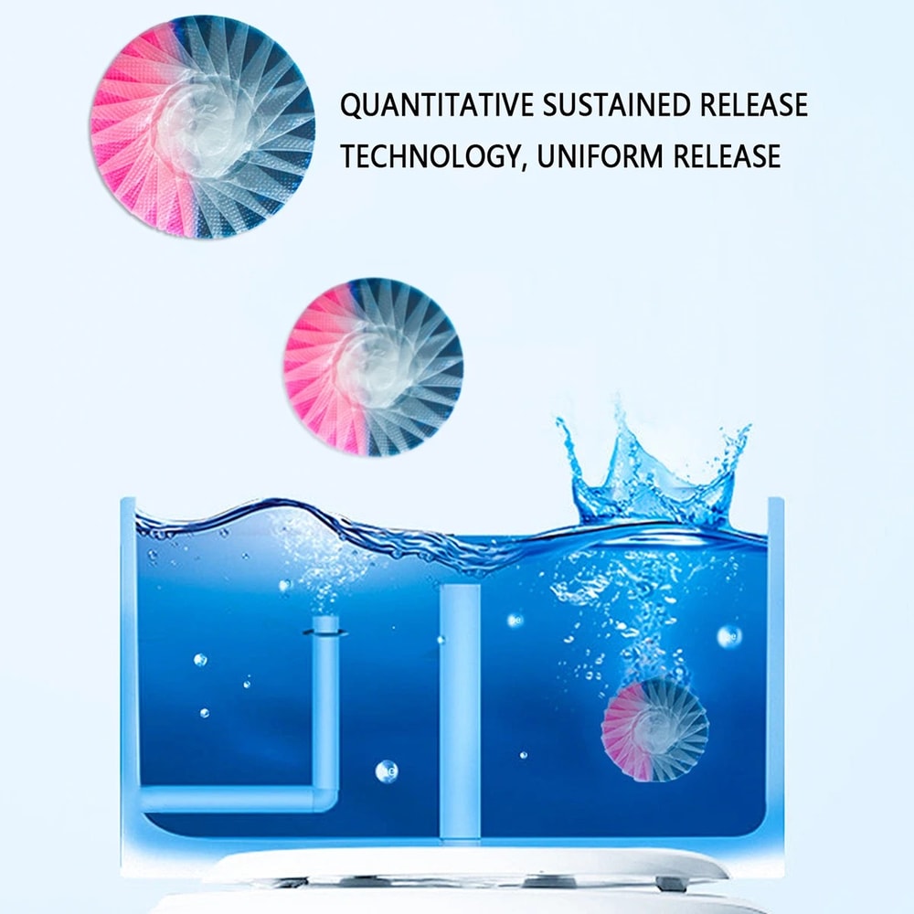 Automatic Toilet Cleaner Tablets Continuous Freshness Odor Control Tabs