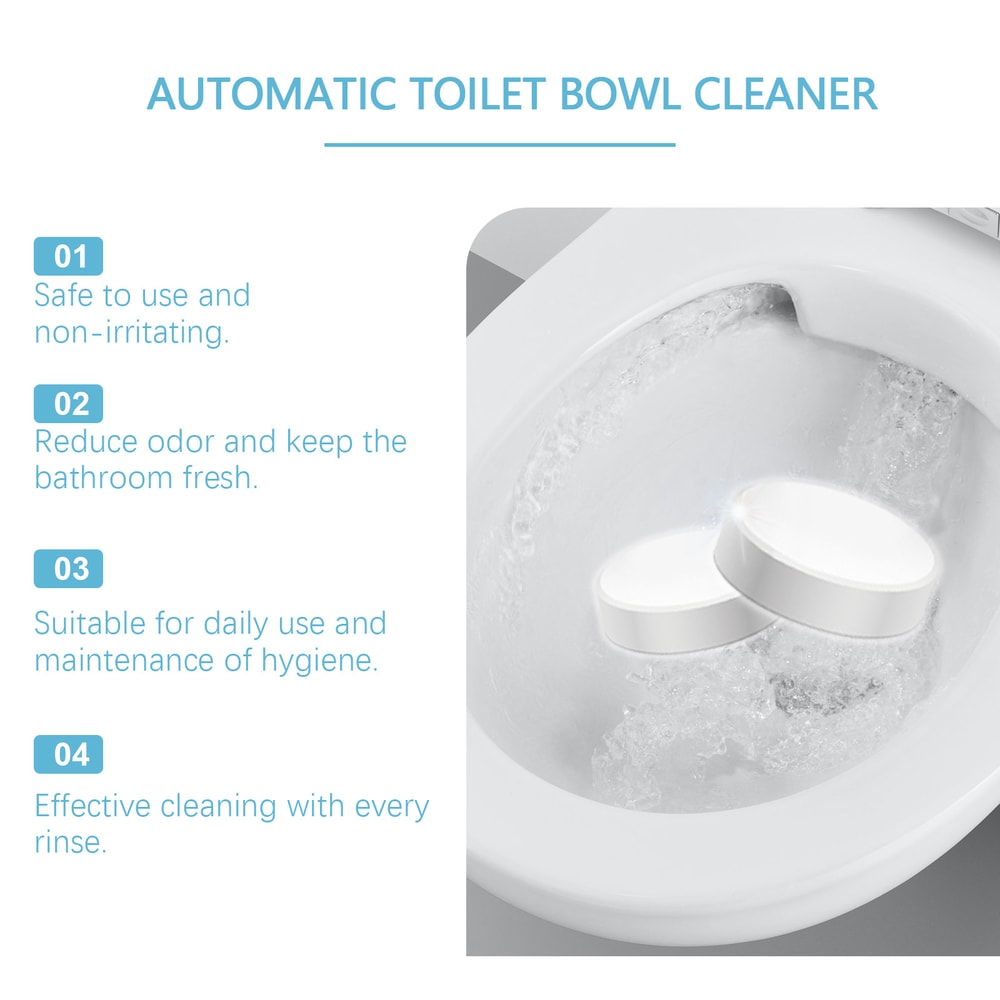 PowerClean Effervescent Toilet Cleaning Tablets Odor Removing Bathroom Descaler 2