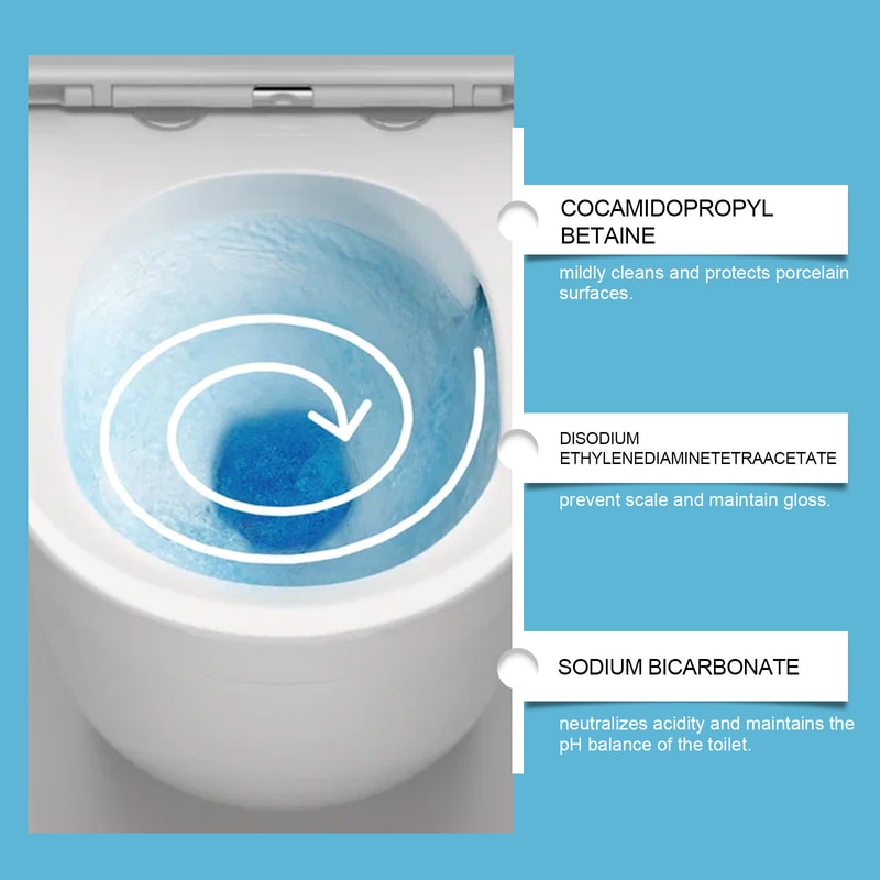 PowerClean Effervescent Toilet Cleaning Tablets Odor Removing Bathroom Descaler 3