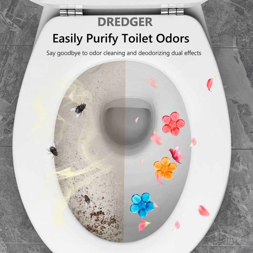Floral Toilet Cleaning Gel Set Long Lasting Toilet Deodorizer & Fresh Scent Bathroom Air Freshener