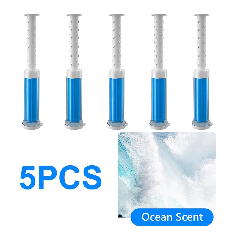 Floral Toilet Cleaning Gel Set Long Lasting Toilet Deodorizer & Fresh Scent Bathroom Air Freshener