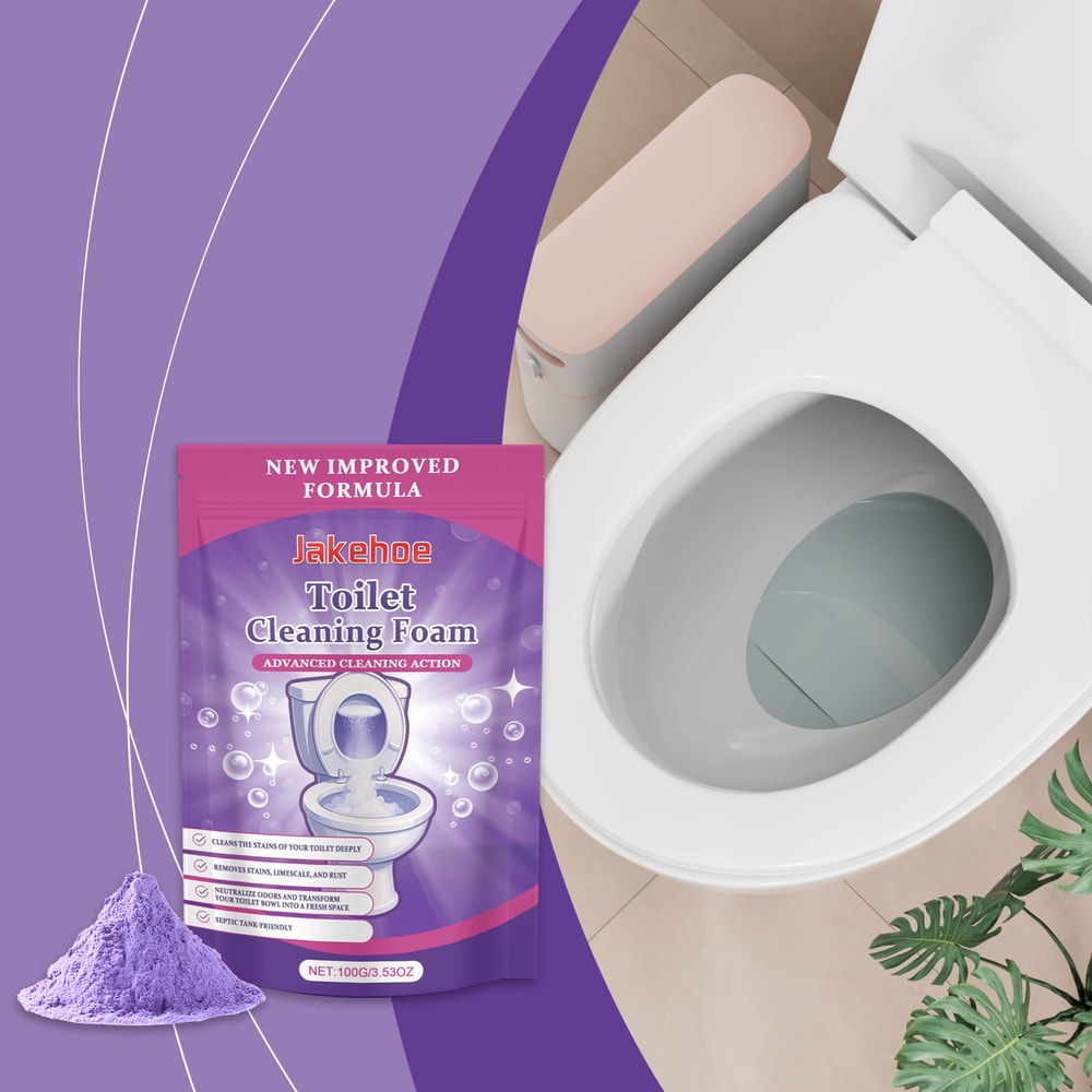 PowerClean Toilet Descaling Powder For Toilet Cleaner Deep Stain Removal Odor Control 3