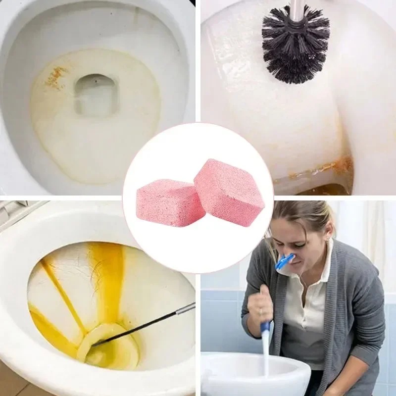 Effervescent Toilet Cleaning Tablets for Deep Clean Odor Removal and Stain Control