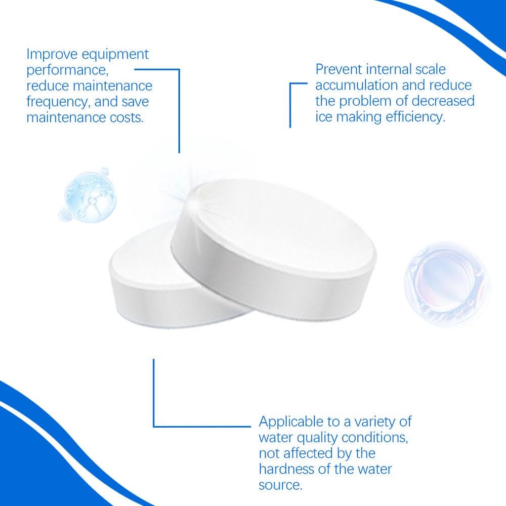 Ice Machine Cleaner Tablets for Deep Descaling and Fresh Odor Free Ice Makers