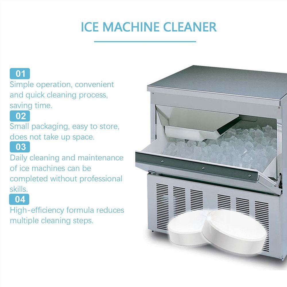 Ice Machine Cleaner Tablets for Deep Descaling and Fresh Odor Free Ice Makers