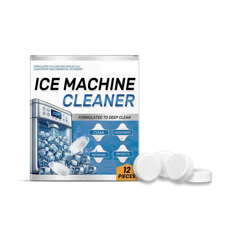 Ice Machine Cleaner Tablets for Deep Descaling and Fresh Odor Free Ice Makers