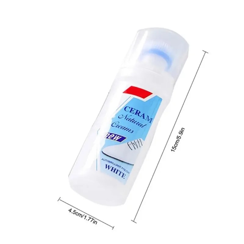 Eco Friendly White Shoe Cleaner With Brush Quick Stain Remover For Sneakers 1