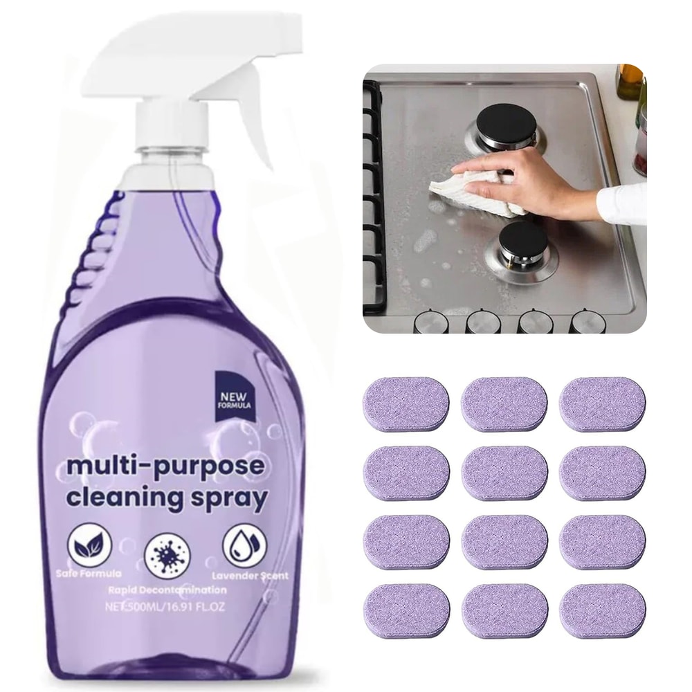Premium Kitchen Grease Cleaner Tablets Powerful Heavy Oil Cleaning & Concentrated Degreaser Solution