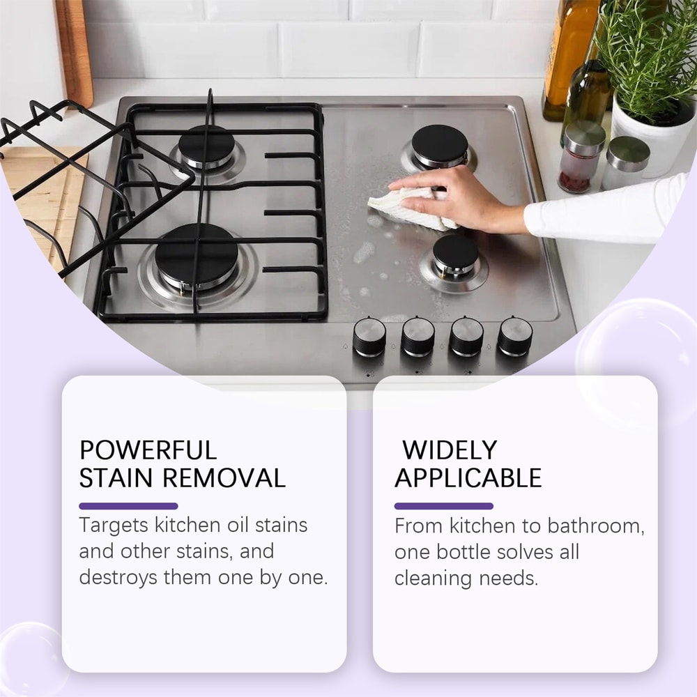 Premium Kitchen Grease Cleaner Tablets Powerful Heavy Oil Cleaning & Concentrated Degreaser Solution