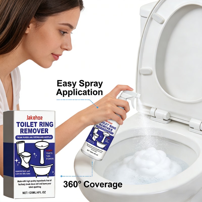 Advanced Toilet Foam Cleaner Toilet Stain Remover Deep Clean Odor Control Descaling Formula 2