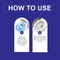 Advanced Toilet Foam Cleaner Toilet Stain Remover Deep Clean Odor Control Descaling Formula 5