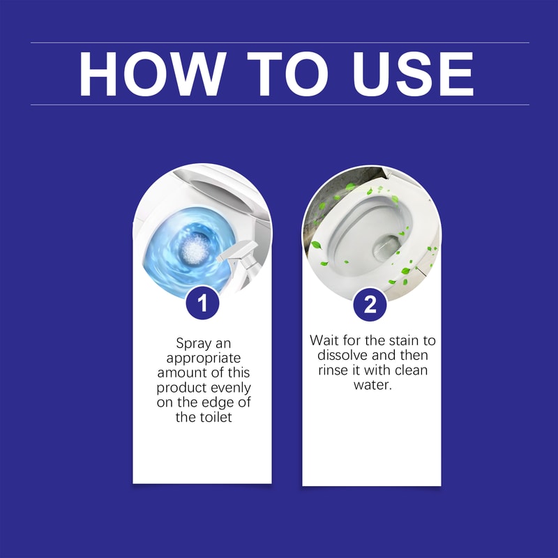 Advanced Toilet Foam Cleaner Toilet Stain Remover Deep Clean Odor Control Descaling Formula 5