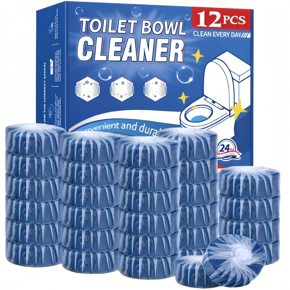 Pack Easy Use Toilet Bowl Cleaner Tablets with Powerful Stain Fighting & Long Lasting Fresh Scent