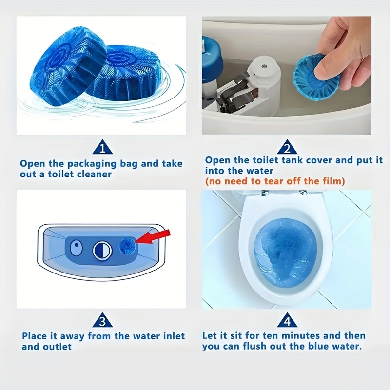 Pack Easy Use Toilet Bowl Cleaner Tablets with Powerful Stain Fighting & Long Lasting Fresh Scent