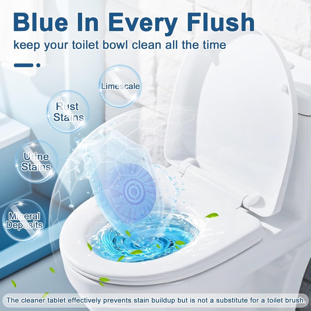 Pack Easy Use Toilet Bowl Cleaner Tablets with Powerful Stain Fighting & Long Lasting Fresh Scent