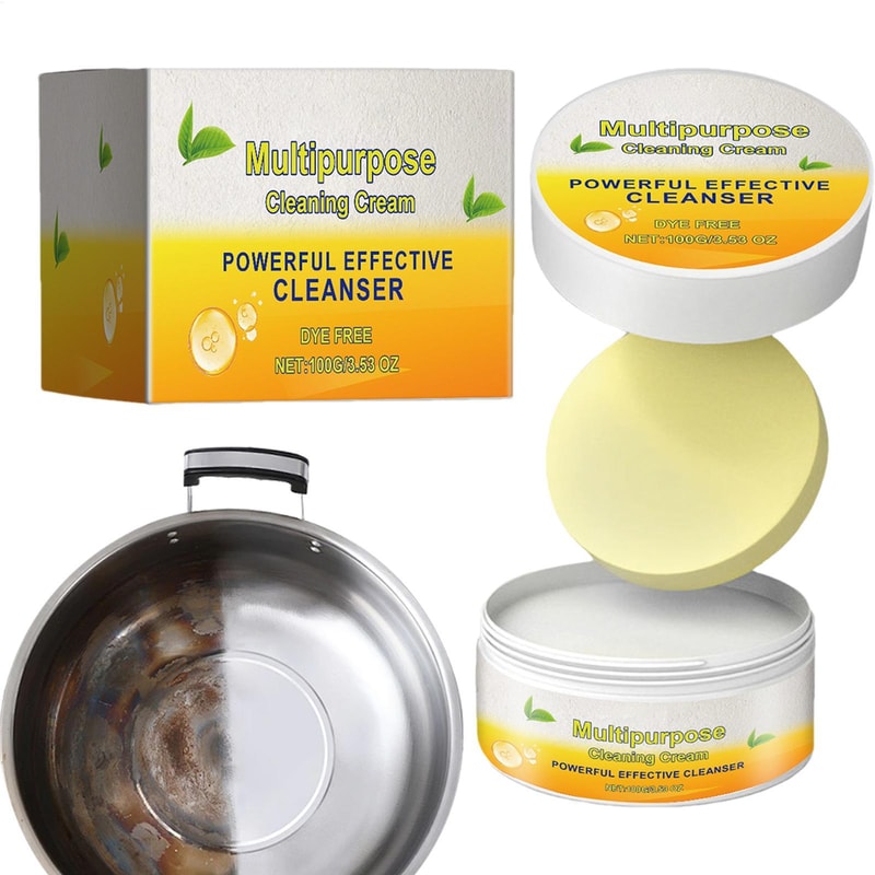Powerful Multipurpose Cleaner Cream Kitchen & Bathroom Stain Remover