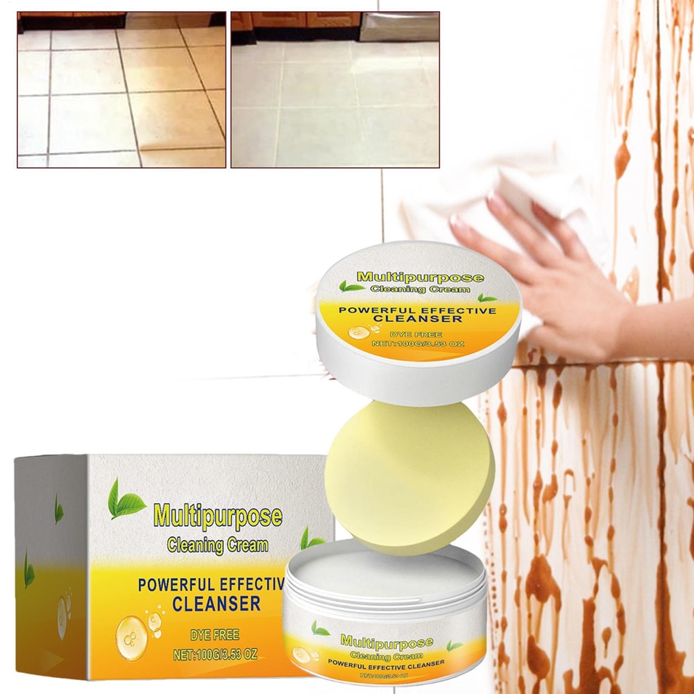 Powerful Multipurpose Cleaner Cream Kitchen & Bathroom Stain Remover