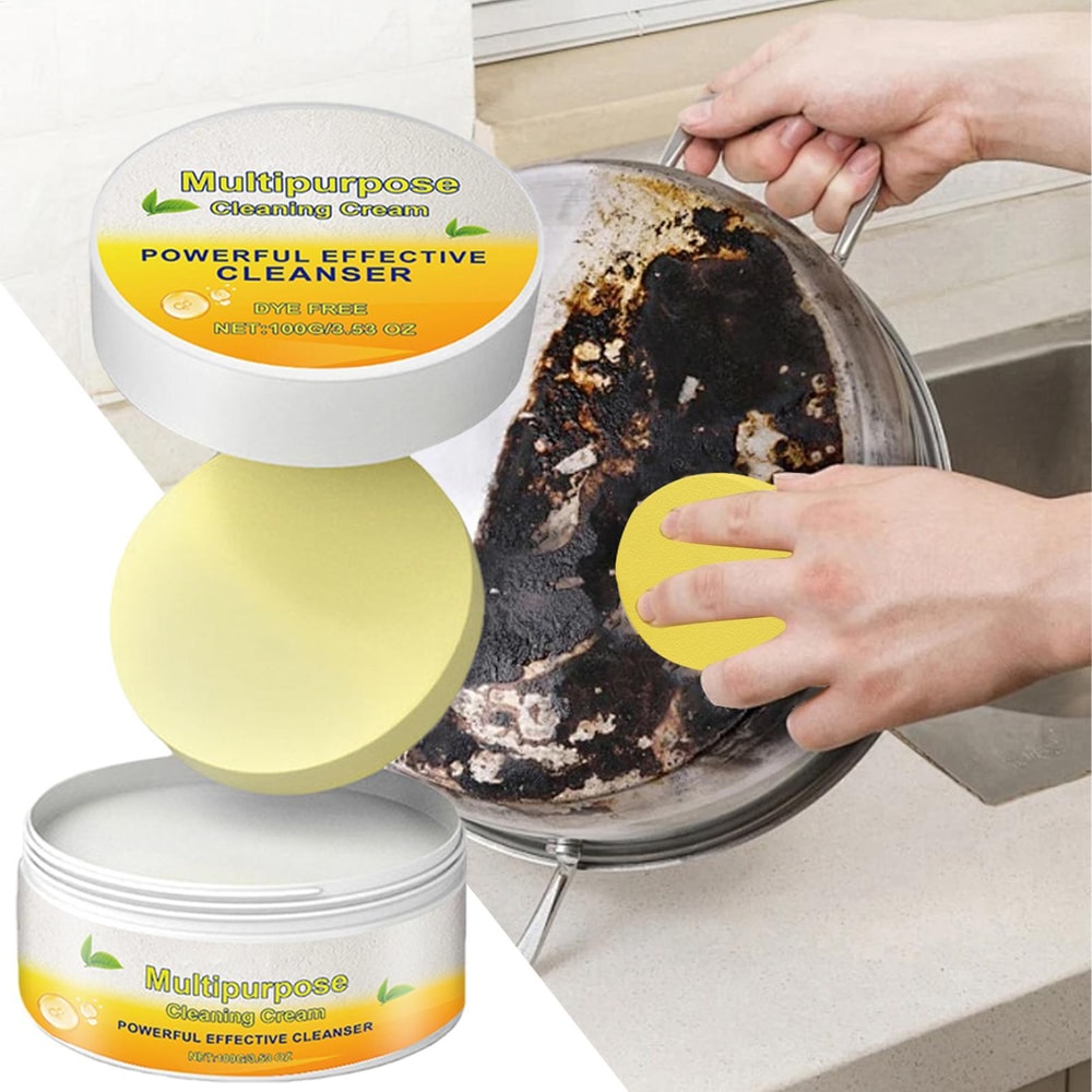 Powerful Multipurpose Cleaner Cream Kitchen & Bathroom Stain Remover