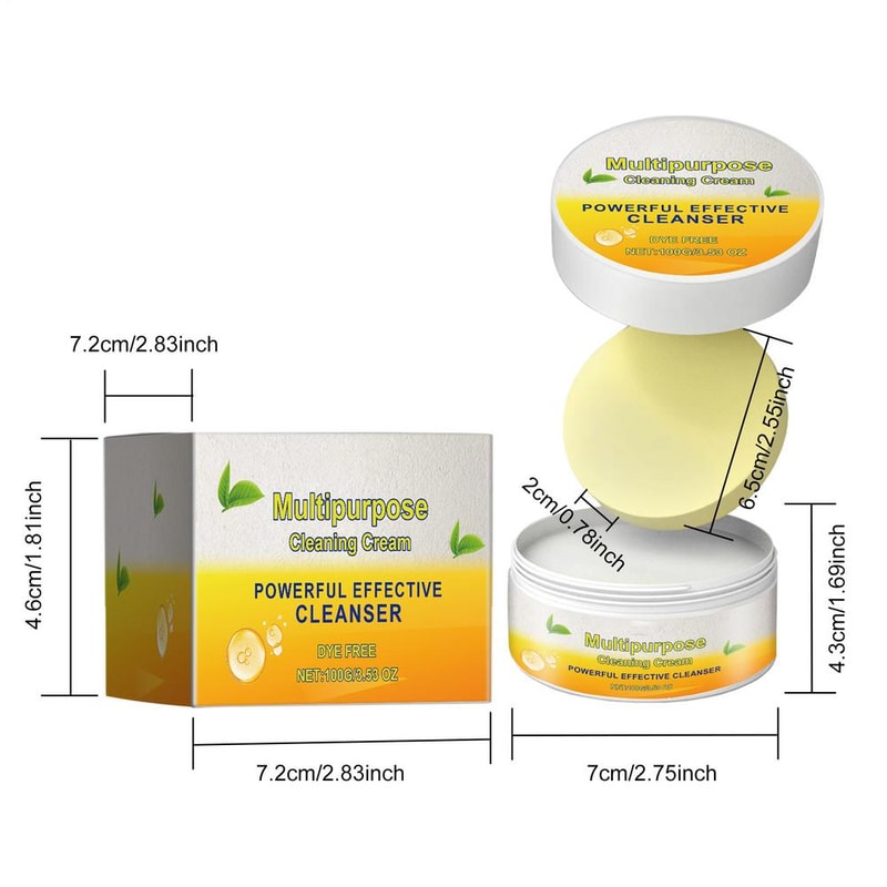 Powerful Multipurpose Cleaner Cream Kitchen & Bathroom Stain Remover