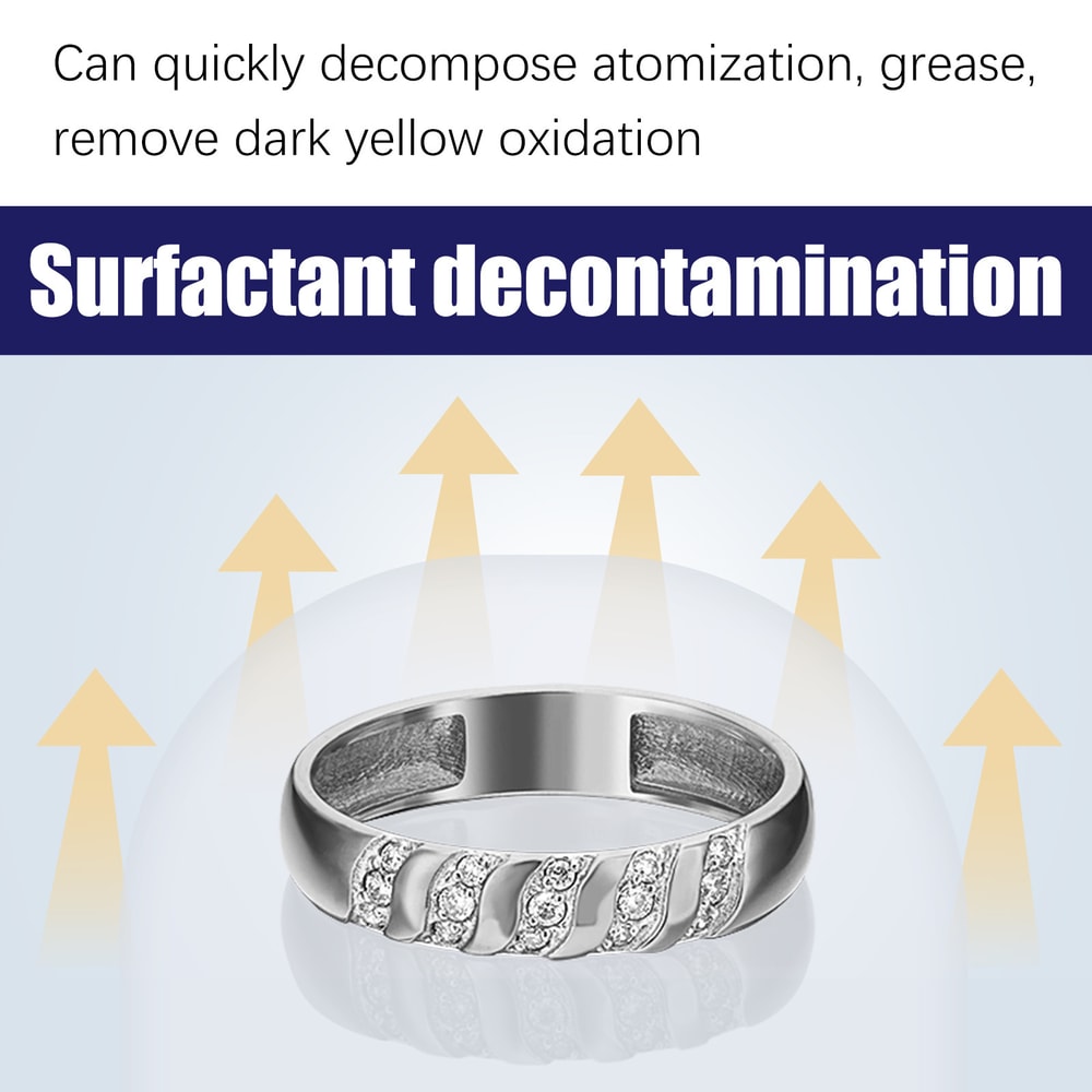 Professional Jewelry Cleaner Solution for Ultrasonic Machines Gold, Silver & Diamond Safe