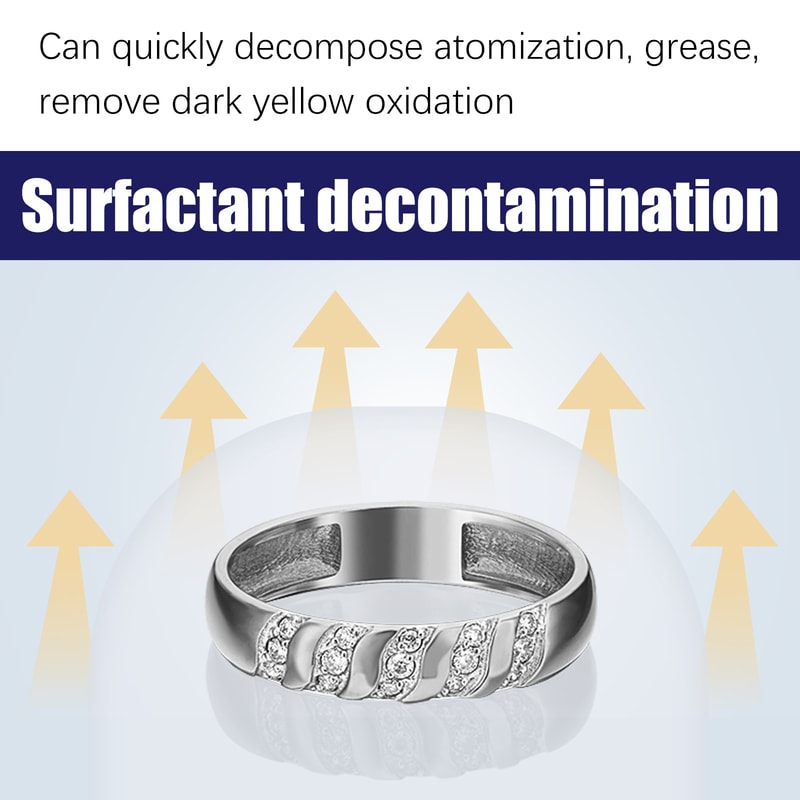 Professional Jewelry Cleaner Solution for Ultrasonic Machines Gold, Silver & Diamond Safe
