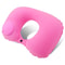 Inflatable Flocking Neck Pillow for Travel & Camping Comfort