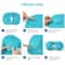 Inflatable Flocking Neck Pillow for Travel & Camping Comfort