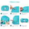 Inflatable Flocking Neck Pillow for Travel & Camping Comfort
