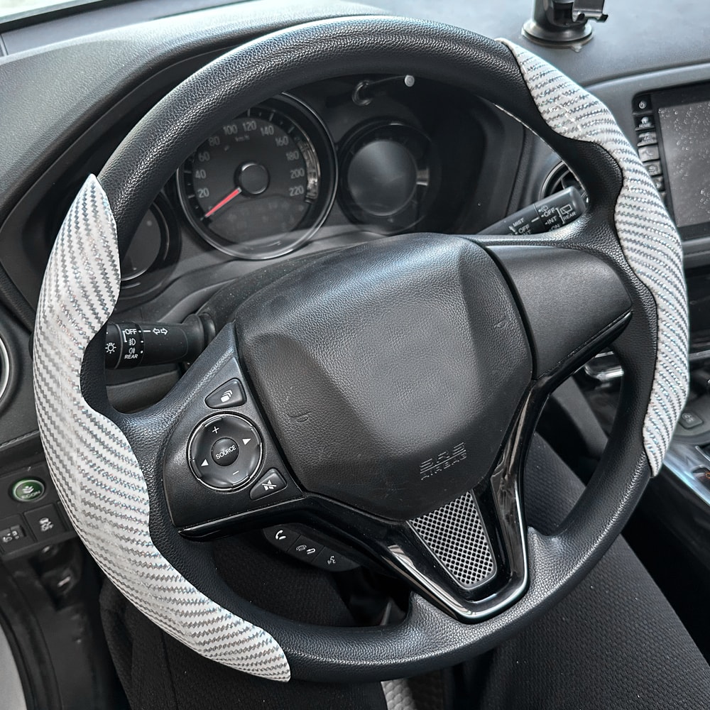 Premium Universal Car Steering Wheel Cover Anti Slip Carbon Fiber Steering Wheel Upgrade 1