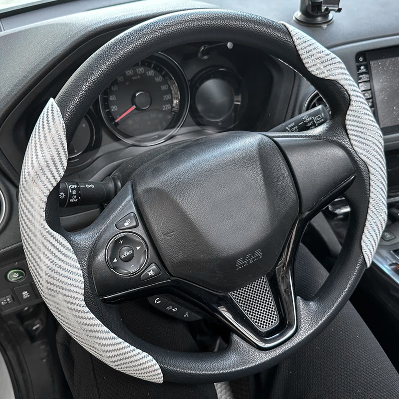 Premium Universal Car Steering Wheel Cover Anti Slip Carbon Fiber Steering Wheel Upgrade 1