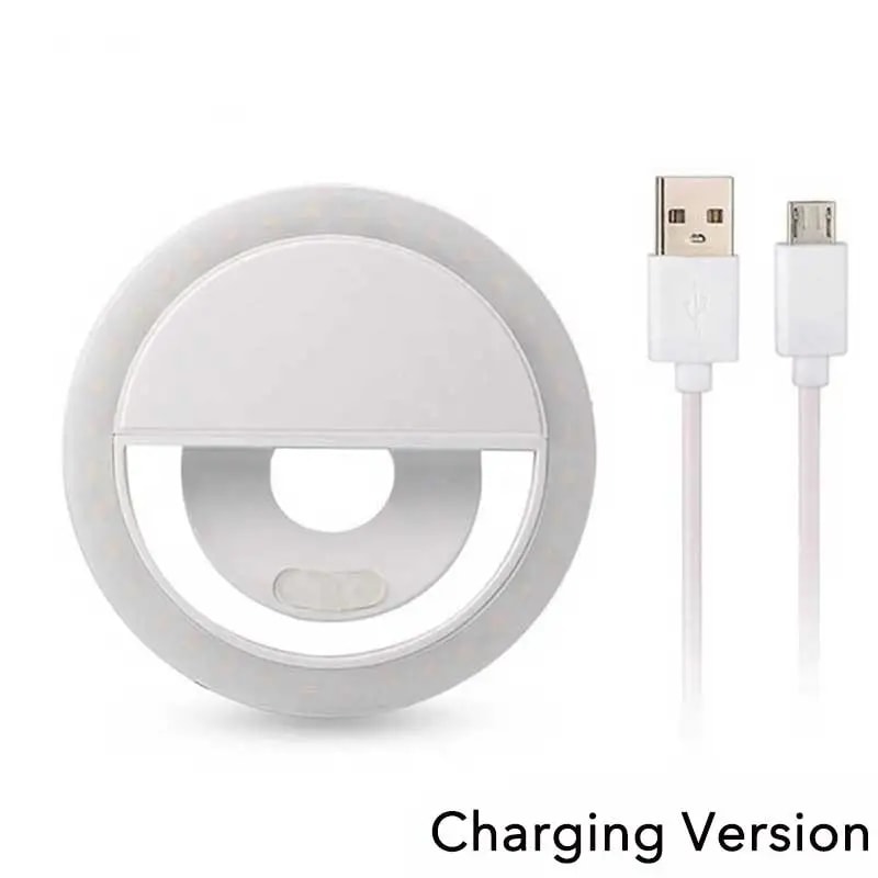 USB Clip On Selfie Ring Light For IPhone Samsung Xiaomi Portable LED Phone Lamp 6