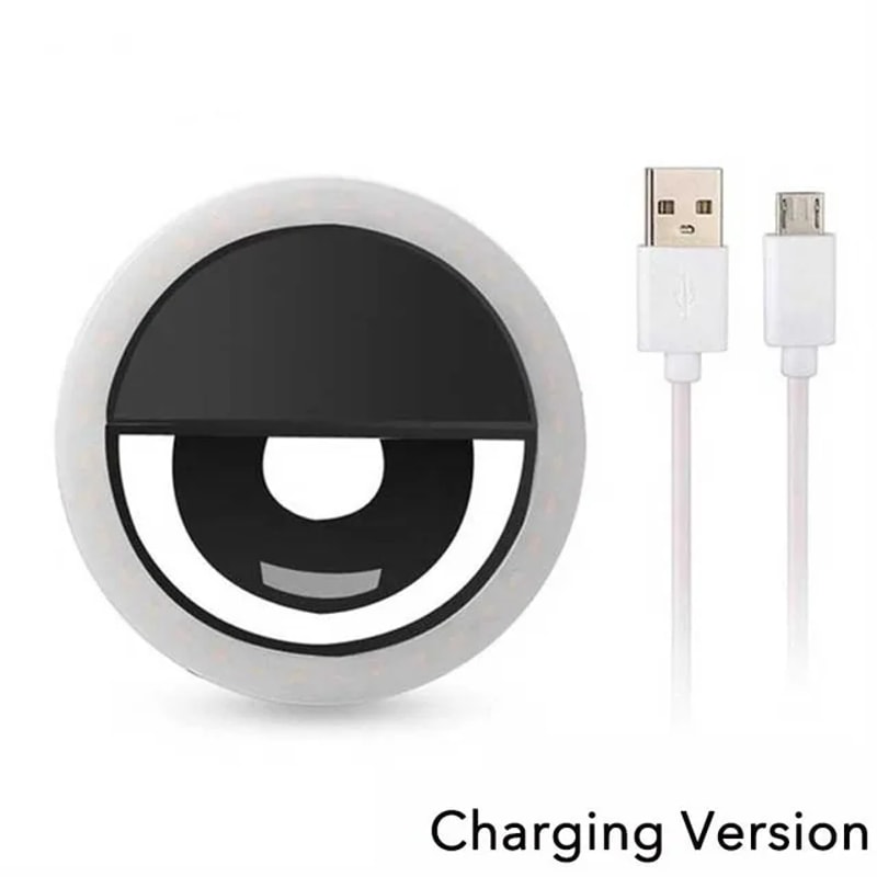 USB Clip On Selfie Ring Light For IPhone Samsung Xiaomi Portable LED Phone Lamp 7