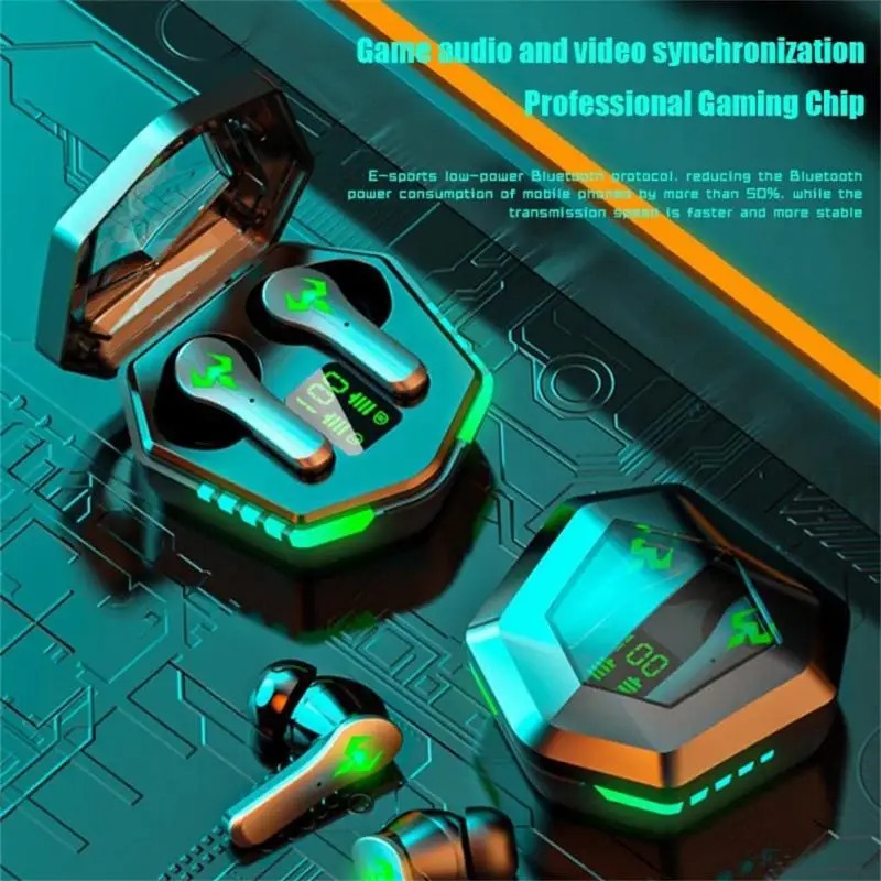 TWS Bluetooth Wireless Earbuds With Digital Display Gaming In Ear Headphones 1