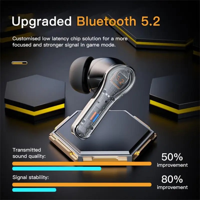 TWS Bluetooth Wireless Earbuds With Digital Display Gaming In Ear Headphones 3
