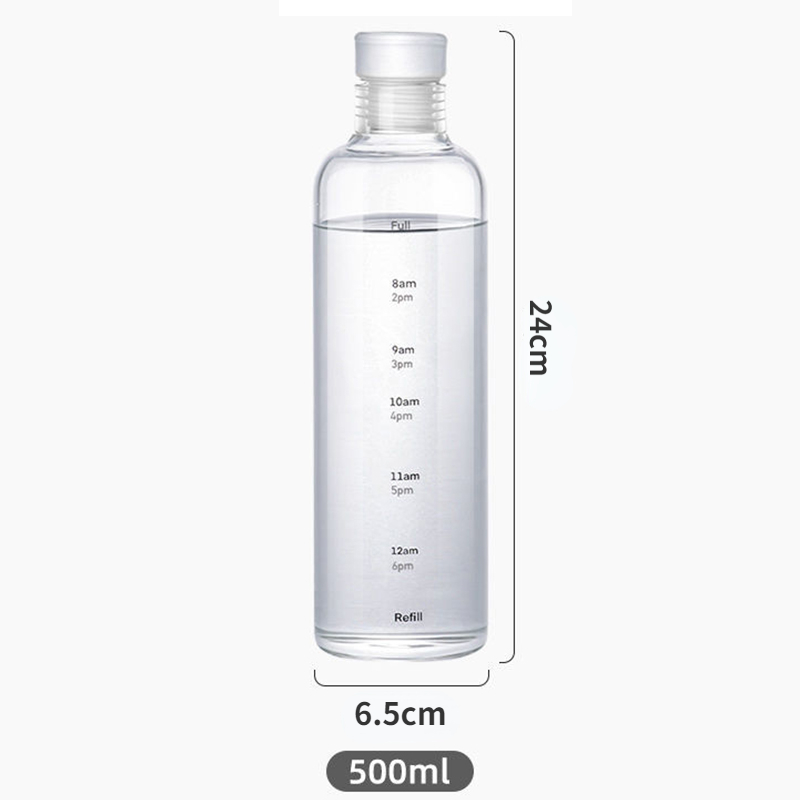 Hydration Tracker Sport Water Bottle with Time Scale