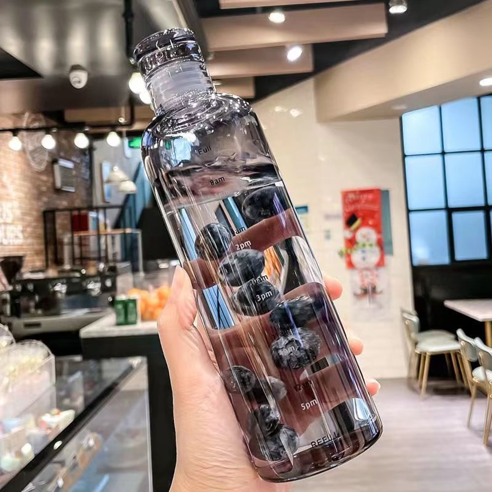 Hydration Tracker Sport Water Bottle with Time Scale