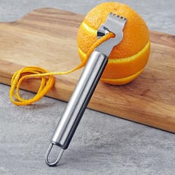 premium stainless steel lemon peeler & citrus zester for effortless fruit prep
