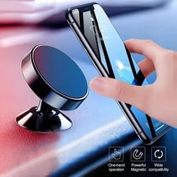 universal magnetic car phone holder rotating mount for all smartphones