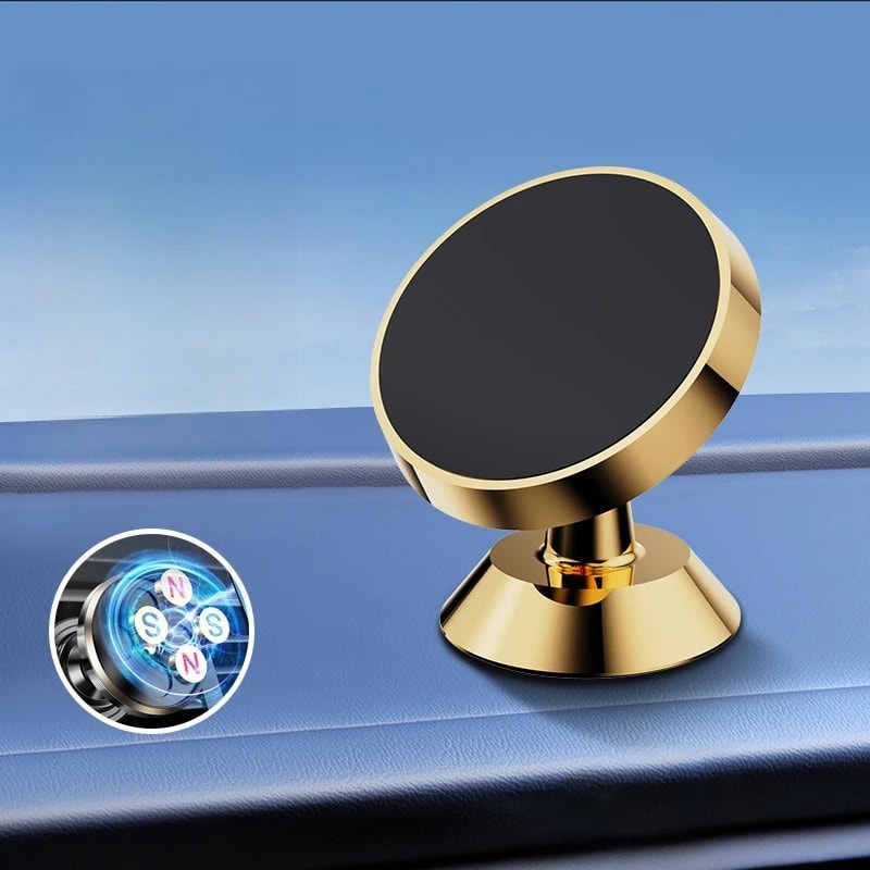 Universal Magnetic Car Phone Holder Rotating Mount for All Smartphones