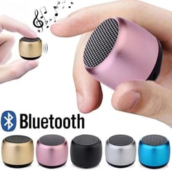 ultra compact mini bluetooth speaker portable metal wireless music player