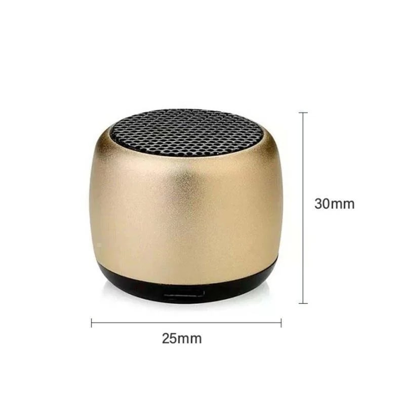 Ultra Compact Mini Bluetooth Speaker Portable Metal Wireless Music Player