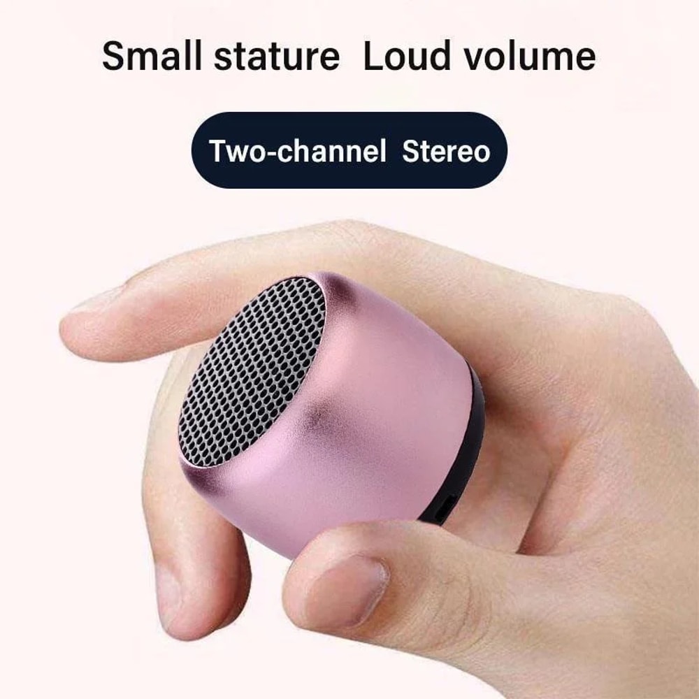 Ultra Compact Mini Bluetooth Speaker Portable Metal Wireless Music Player