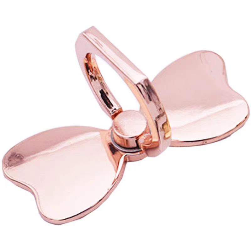 Metal Bow Rotation Phone Ring Holder Universal Grip & Stand